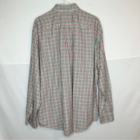 Vineyard Vines Plaid Red Green Button Down Classic Fit Tucker Shirt Men’s XL - Picture 9 of 9
